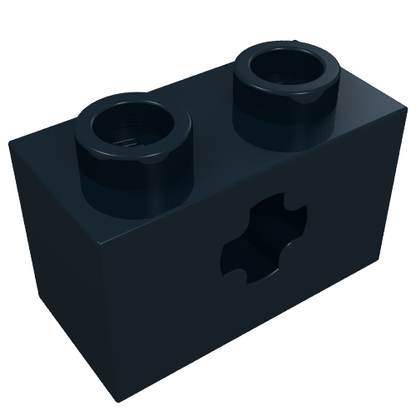 Part 32064 - Technic, Brick 1 x 2 with Axle Hole - De BrickPlaats