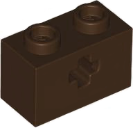 Part 32064 - Technic, Brick 1 x 2 with Axle Hole - De BrickPlaats