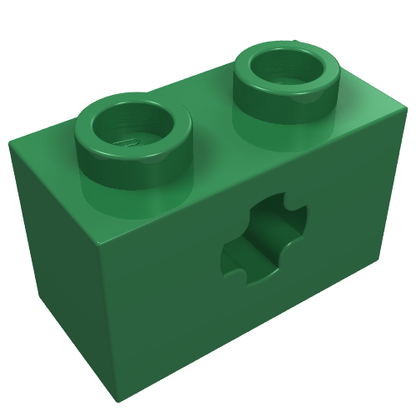 Part 32064 - Technic, Brick 1 x 2 with Axle Hole - De BrickPlaats