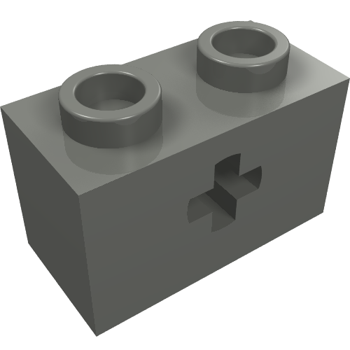 Part 32064a - Technic, Brick 1 x 2 with Axle Hole and Inside Side Supports - De BrickPlaats