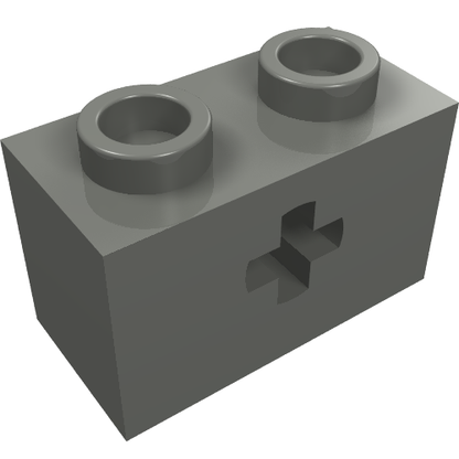 Part 32064a - Technic, Brick 1 x 2 with Axle Hole and Inside Side Supports - De BrickPlaats