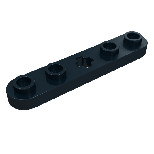 Part 32124 - Technic, Plate 1 x 5 with Smooth Ends, 4 Studs and Center Axle Hole - De BrickPlaats