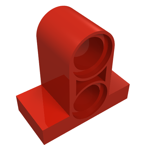 Part 32530 - Technic, Pin Connector Plate 1 x 2 x 1 2/3 with 2 Holes (Double on Top) - De BrickPlaats