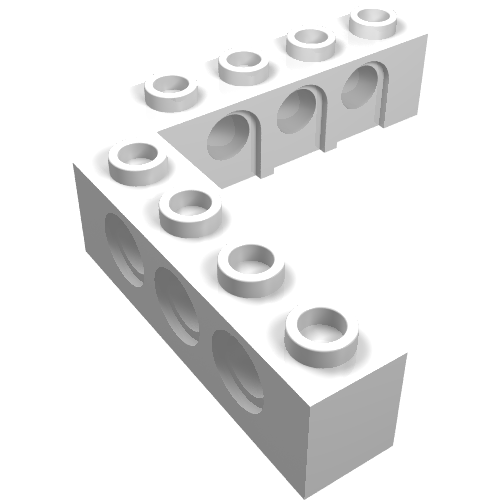 Part 32555 - Technic, Brick 5 x 5 Right Angle (1 x 4 - 1 x 4) - De BrickPlaats