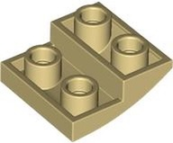 Part 32803 - Slope, Curved 2 x 2 x 2/3 Inverted - De BrickPlaats