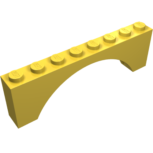 Part 3308 - Arch 1 x 8 x 2 - De BrickPlaats