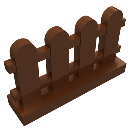 Part 33303 - Fence 1 x 4 x 2 Paled (Picket) - De BrickPlaats