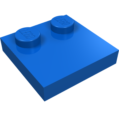 Part 33909 - Tile, Modified 2 x 2 with Studs on Edge - De BrickPlaats