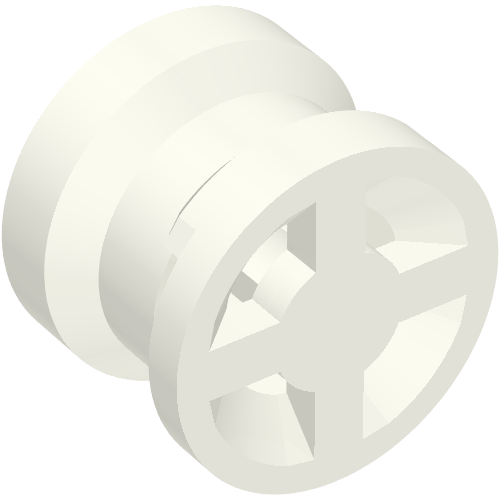 Part 34337 - Wheel 8mm D. x 6mm with Slot - De BrickPlaats