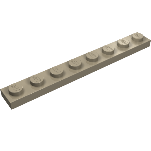 Part 3460 - Plate 1 x 8 - De BrickPlaats