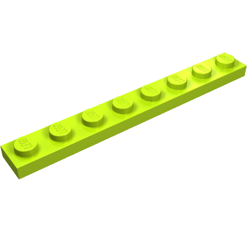 Part 3460 - Plate 1 x 8 - De BrickPlaats