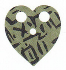 Part 34809 - Minifigure Cape Cloth, Heart Shaped with Black Markings Pattern - De BrickPlaats