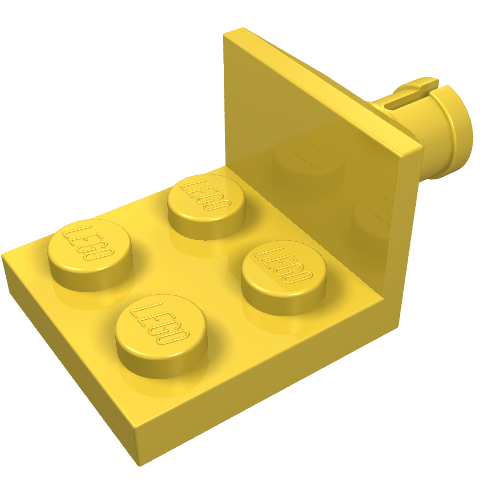 Part 3481 - Plate, Modified 2 x 2 with Helicopter Tail Rotor Holder - De BrickPlaats