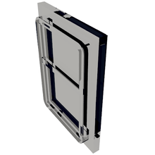 Part 35157 - Glass for Train Door with Lip on All Sides - De BrickPlaats