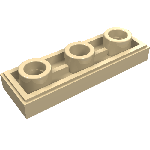 Part 35459 - Tile, Modified 1 x 3 Inverted with Hole - De BrickPlaats