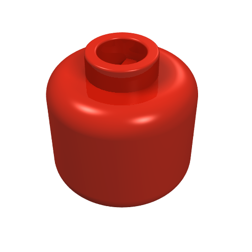Part 3626 - Minifigure, Head (Plain) - De BrickPlaats