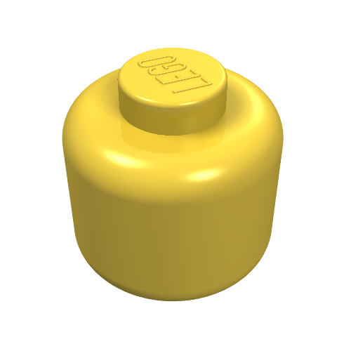 Part 3626a - Minifigure, Head (Plain) - Solid Stud - De BrickPlaats