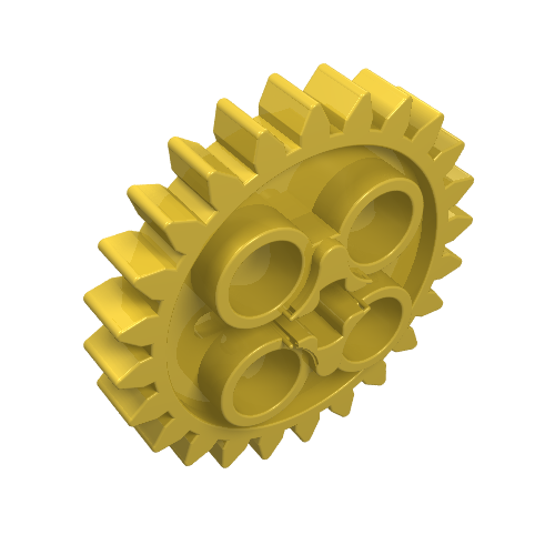Part 3648 - Technic, Gear 24 Tooth with 1 Axle Hole - De BrickPlaats
