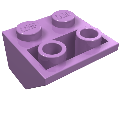 Part 3660 - Slope, Inverted 45 2 x 2 with Flat Bottom Pin - De BrickPlaats