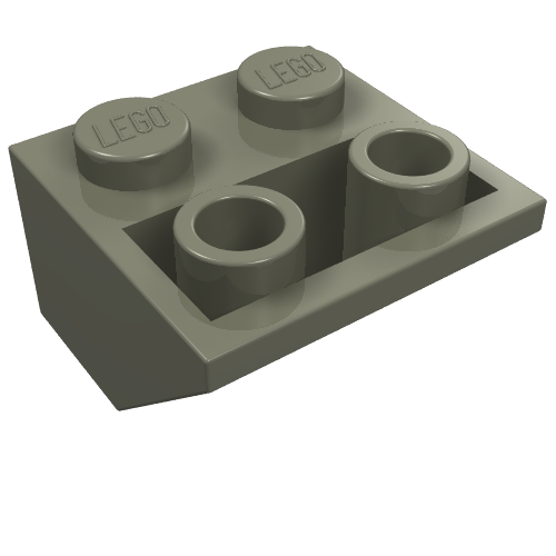 Part 3660 - Slope, Inverted 45 2 x 2 with Flat Bottom Pin - De BrickPlaats
