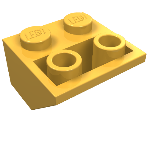 Part 3660 - Slope, Inverted 45 2 x 2 with Flat Bottom Pin - De BrickPlaats