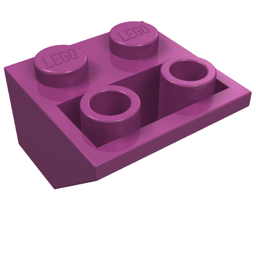Part 3660 - Slope, Inverted 45 2 x 2 with Flat Bottom Pin - De BrickPlaats