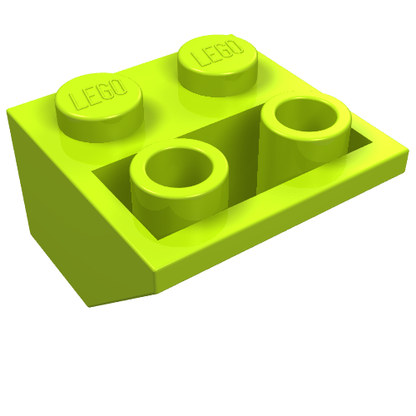 Part 3660 - Slope, Inverted 45 2 x 2 with Flat Bottom Pin - De BrickPlaats