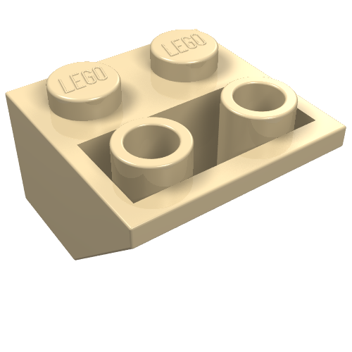 Part 3660 - Slope, Inverted 45 2 x 2 with Flat Bottom Pin - De BrickPlaats