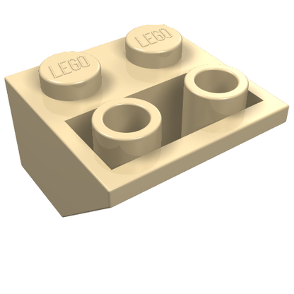 Part 3660 - Slope, Inverted 45 2 x 2 with Flat Bottom Pin - De BrickPlaats