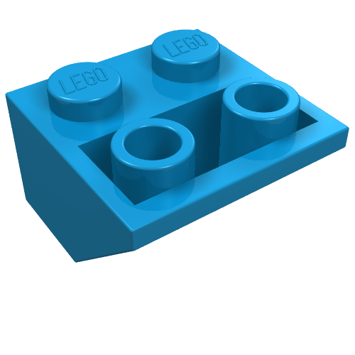 Part 3660 - Slope, Inverted 45 2 x 2 with Flat Bottom Pin - De BrickPlaats