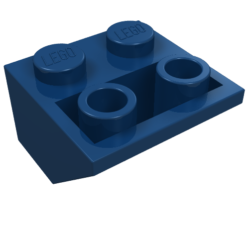 Part 3660 - Slope, Inverted 45 2 x 2 with Flat Bottom Pin - De BrickPlaats