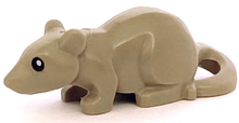 Part 36756pb01 - Rat / Mouse with Black Eyes and White Pupils Pattern - De BrickPlaats