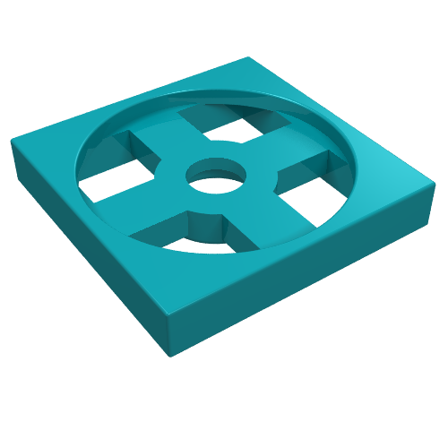 Part 3680 - Turntable 2 x 2 Plate, Base - De BrickPlaats