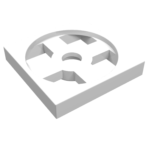 Part 3680 - Turntable 2 x 2 Plate, Base - De BrickPlaats