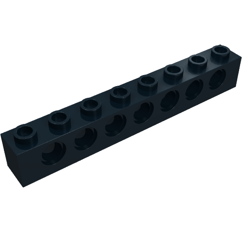 Part 3702 - Technic, Brick 1 x 8 with Holes - De BrickPlaats