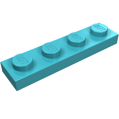 Part 3710 - Plate 1 x 4 - De BrickPlaats