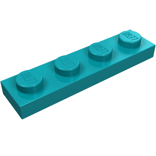 Part 3710 - Plate 1 x 4 - De BrickPlaats