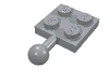 Part 3729 - Plate, Modified 2 x 2 with Tow Ball - De BrickPlaats