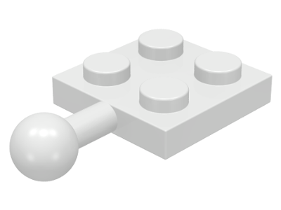 Part 3729 - Plate, Modified 2 x 2 with Tow Ball - De BrickPlaats