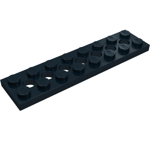 Part 3738 - Technic, Plate 2 x 8 with 7 Holes - De BrickPlaats