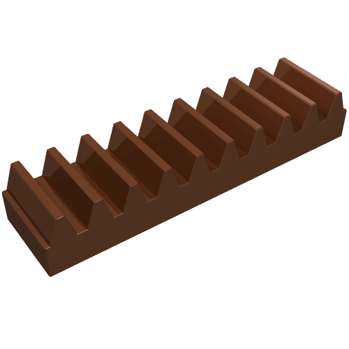 Part 3743 - Technic, Gear Rack 1 x 4 - De BrickPlaats