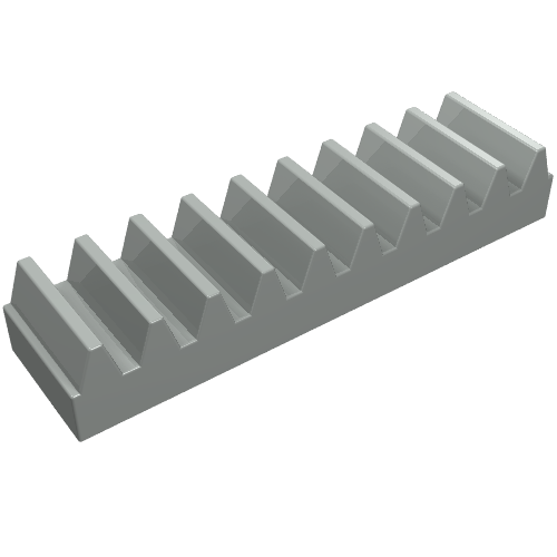 Part 3743 - Technic, Gear Rack 1 x 4 - De BrickPlaats