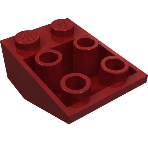 Part 3747a - Slope, Inverted 33 3 x 2 with Flat Bottom Pin without Connections between Studs - De BrickPlaats