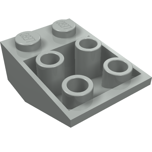 Part 3747a - Slope, Inverted 33 3 x 2 with Flat Bottom Pin without Connections between Studs - De BrickPlaats