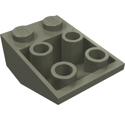 Part 3747a - Slope, Inverted 33 3 x 2 with Flat Bottom Pin without Connections between Studs - De BrickPlaats