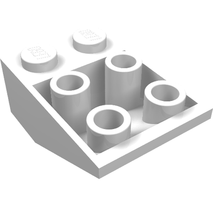 Part 3747a - Slope, Inverted 33 3 x 2 with Flat Bottom Pin without Connections between Studs - De BrickPlaats