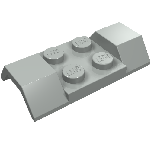 Part 3787 - Vehicle, Mudguard 2 x 4 with Arch Smooth - De BrickPlaats