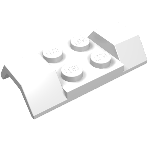 Part 3787 - Vehicle, Mudguard 2 x 4 with Arch Smooth - De BrickPlaats