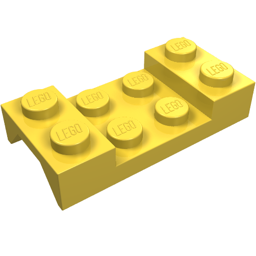 Part 3788 - Vehicle, Mudguard 2 x 4 with Arch Studded - De BrickPlaats