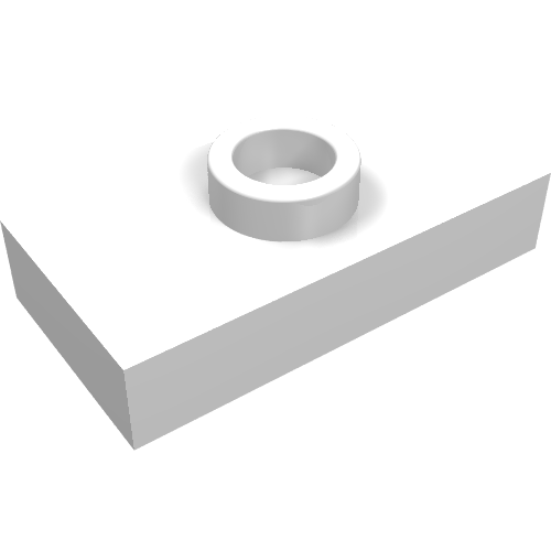 Part 3794a - Plate, Modified 1 x 2 with 1 Stud without Groove (Jumper) - De BrickPlaats